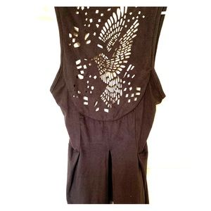Amazing cut out design tank vest boho